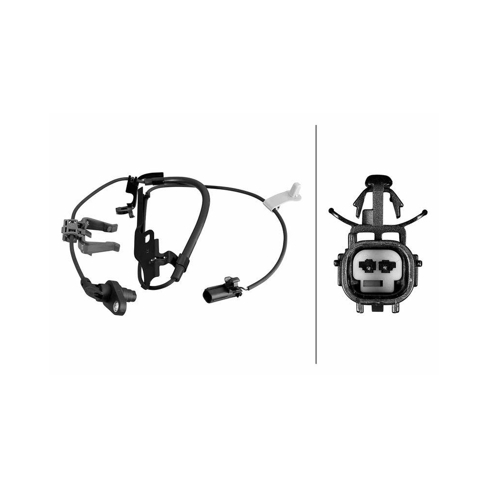 HELLA Sensor, Raddrehzahl 6PU 358 219-121 f&uuml;r TOYOTA LEXUS, Vorderachse
