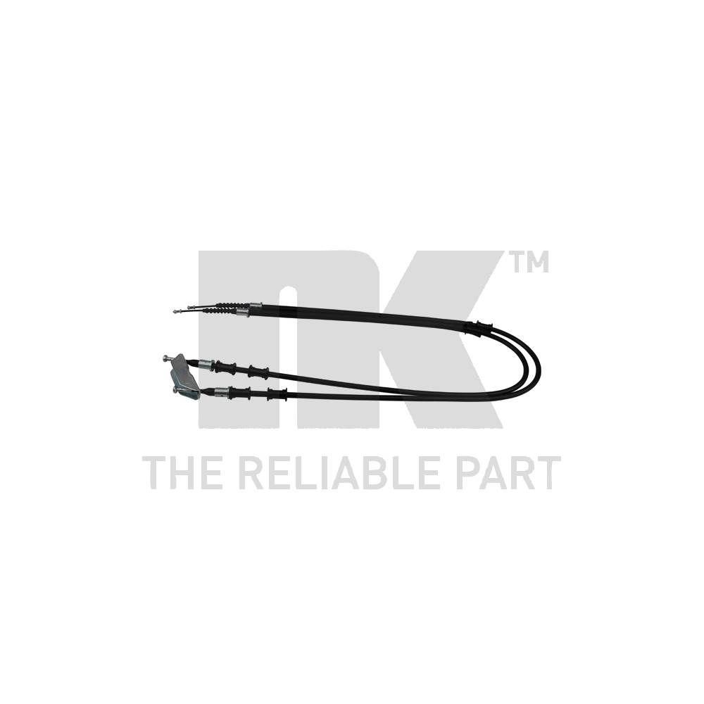 Seilzug, Feststellbremse NK 903691 f&uuml;r OPEL VAUXHALL CHEVROLET, mitte