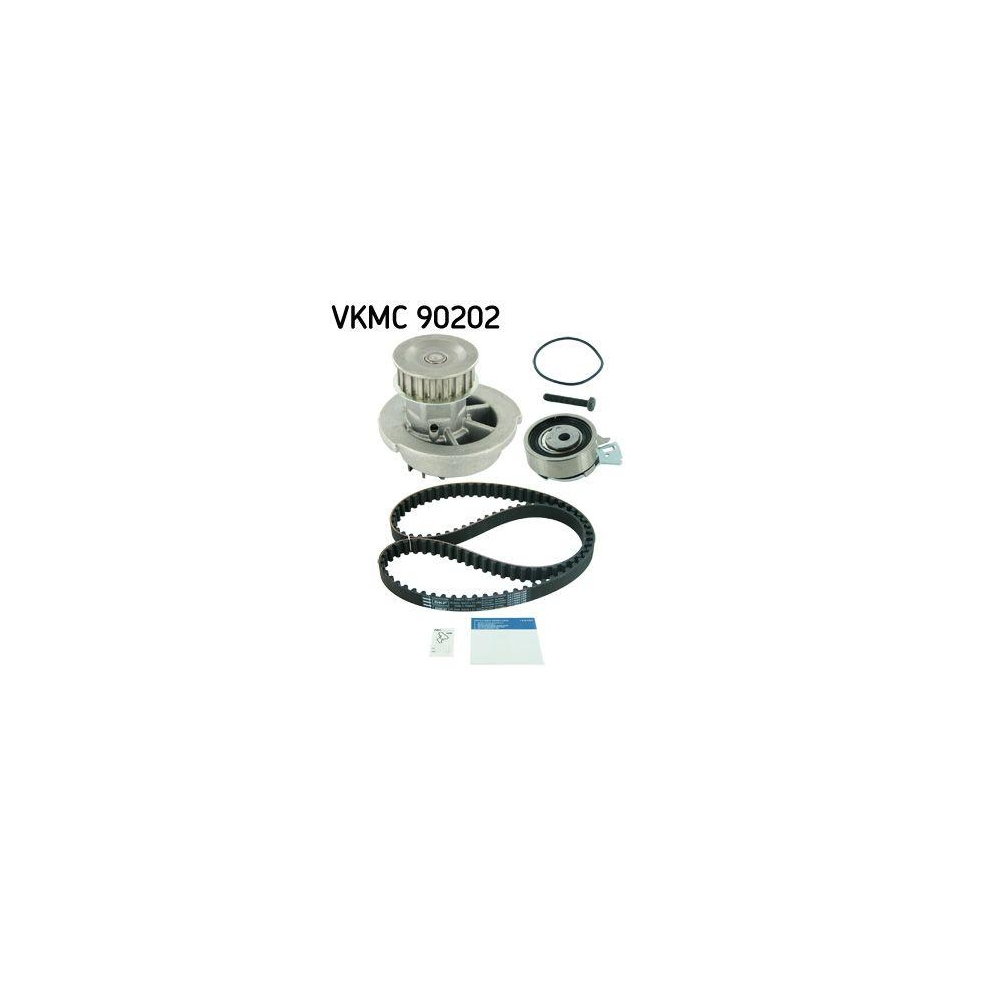 Wasserpumpe + Zahnriemensatz SKF VKMC 90202 f&uuml;r OPEL VAUXHALL DAEWOO BUICK (SGM)