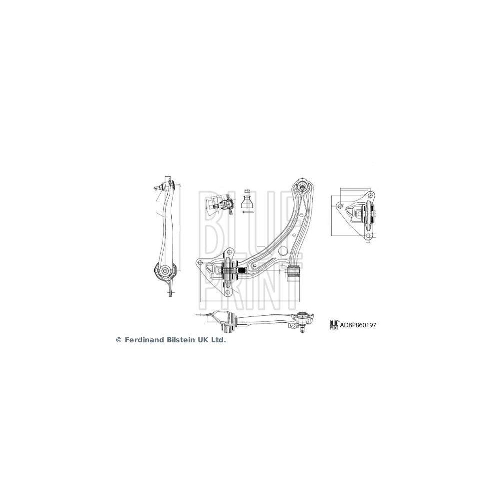 Lenker, Radaufh&auml;ngung BLUE PRINT ADBP860197 f&uuml;r HONDA, Vorderachse links