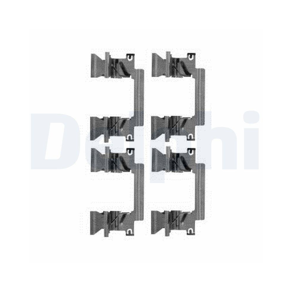 DELPHI LX0590 Zubeh&ouml;rsatz, Scheibenbremsbelag f&uuml;r, Vorderachse