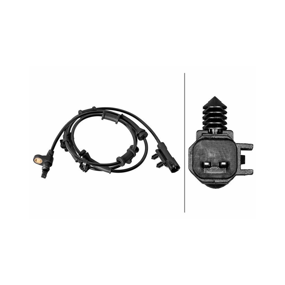 HELLA Sensor, Raddrehzahl 6PU 358 219-131 f&uuml;r CHRYSLER JEEP, Vorderachse