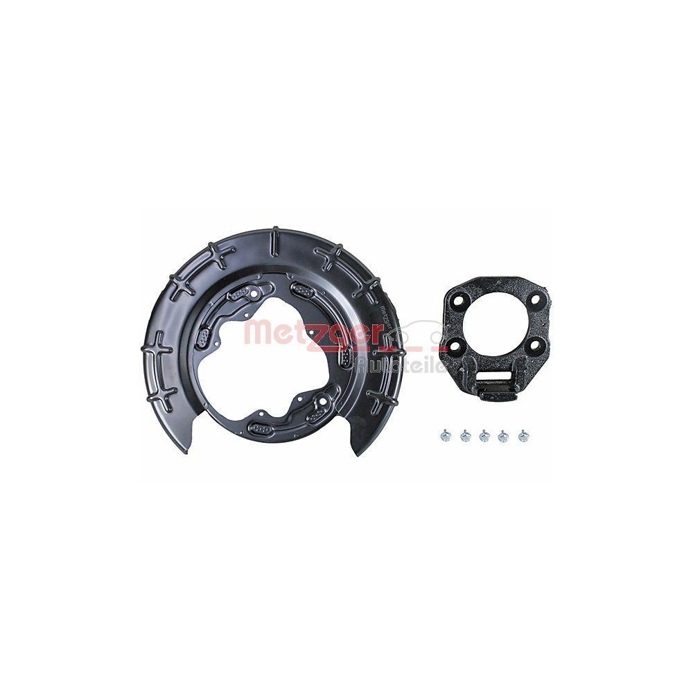 Spritzblech, Bremsscheibe METZGER 6115121 f&uuml;r HYUNDAI KIA, Hinterachse links