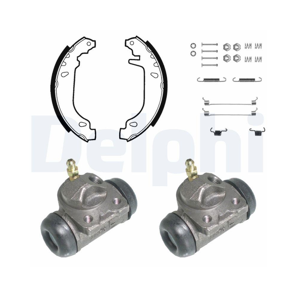 DELPHI KP766 Bremsbackensatz f&uuml;r RENAULT, Hinterachse
