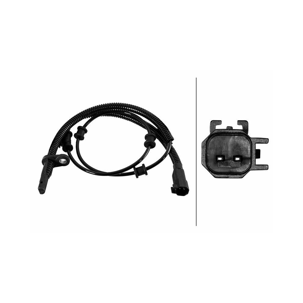 HELLA Sensor, Raddrehzahl 6PU 358 219-151 f&uuml;r CHRYSLER, Hinterachse