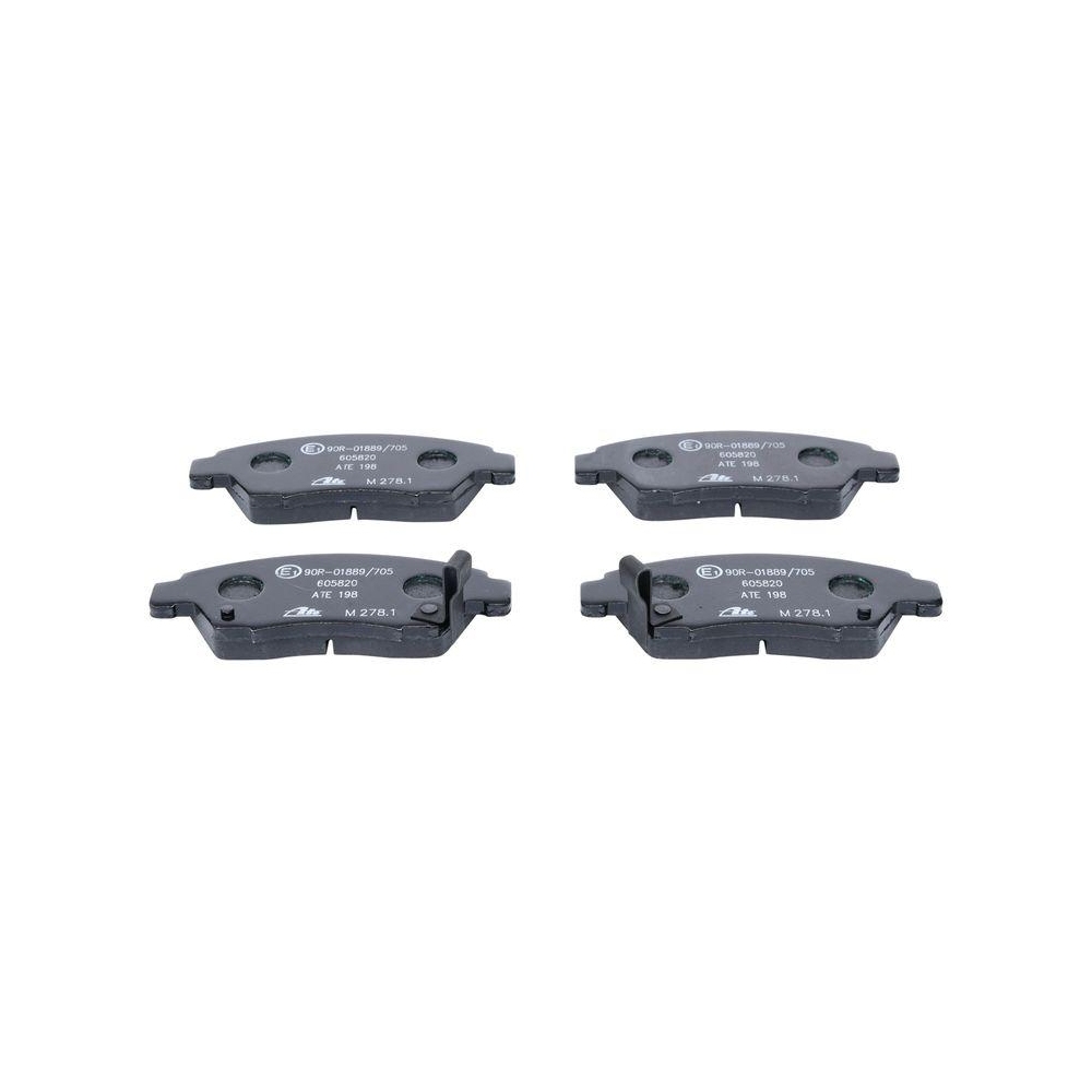 Bremsbelagsatz, Scheibenbremse ATE 13.0460-5820.2 f&uuml;r HONDA, Vorderachse