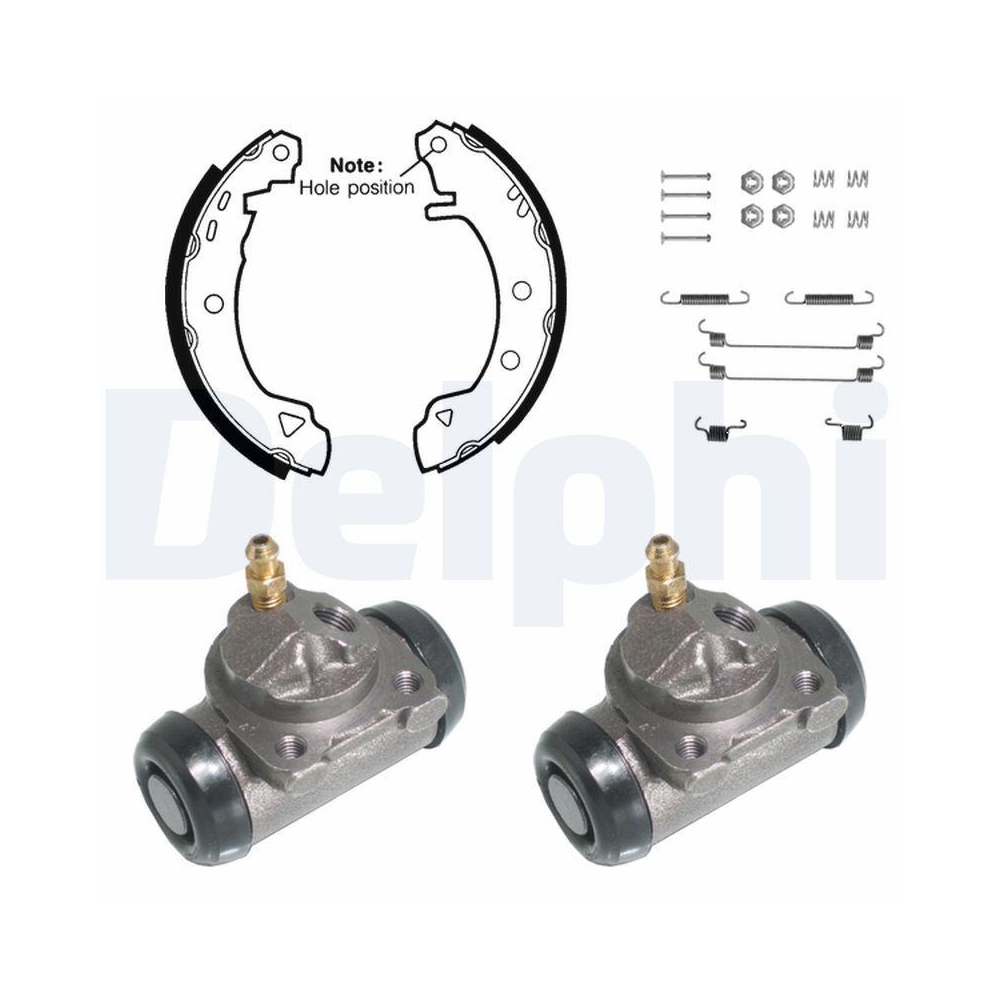 DELPHI KP771 Bremsbackensatz f&uuml;r RENAULT, Hinterachse