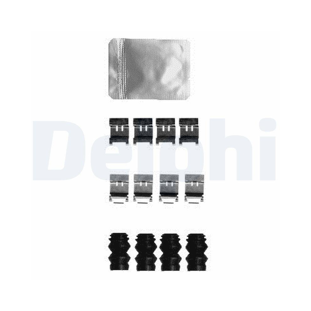 DELPHI LX0593 Zubeh&ouml;rsatz, Scheibenbremsbelag f&uuml;r, Vorderachse