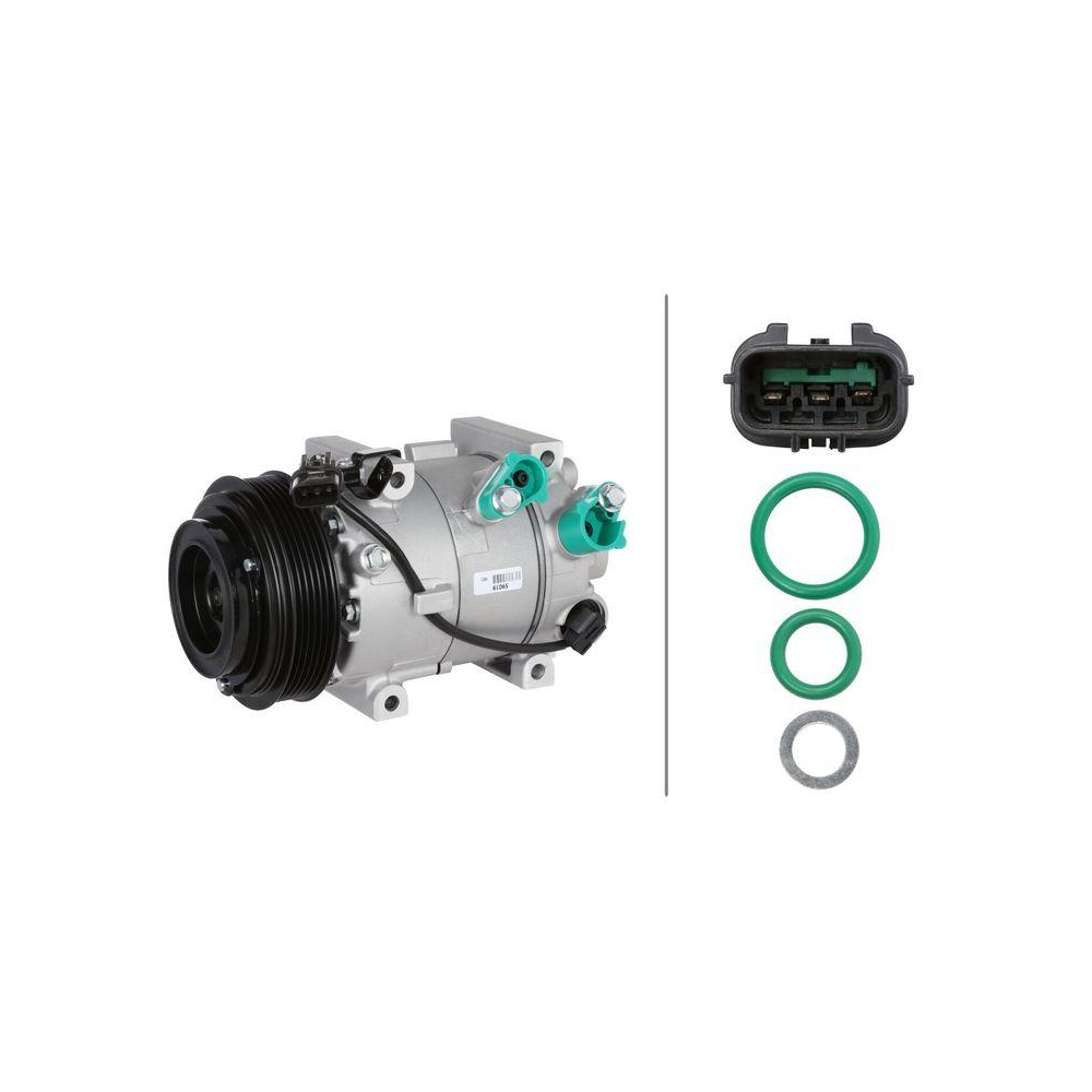 HELLA Kompressor, Klimaanlage 8FK 366 201-771 >>> Easy2Fit <<< f&uuml;r HYUNDAI KIA