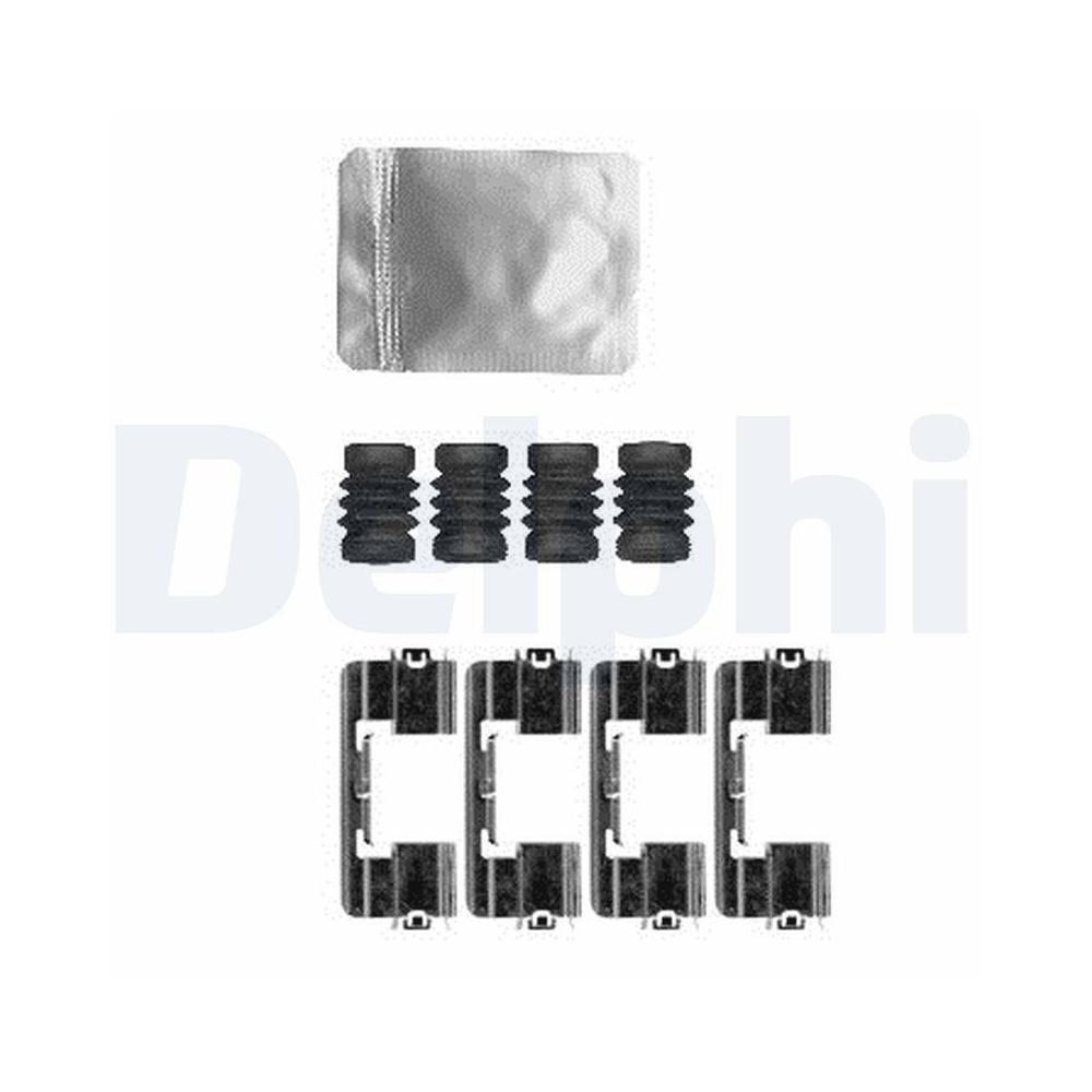 DELPHI LX0594 Zubehörsatz, Scheibenbremsbelag für, Hinterachse