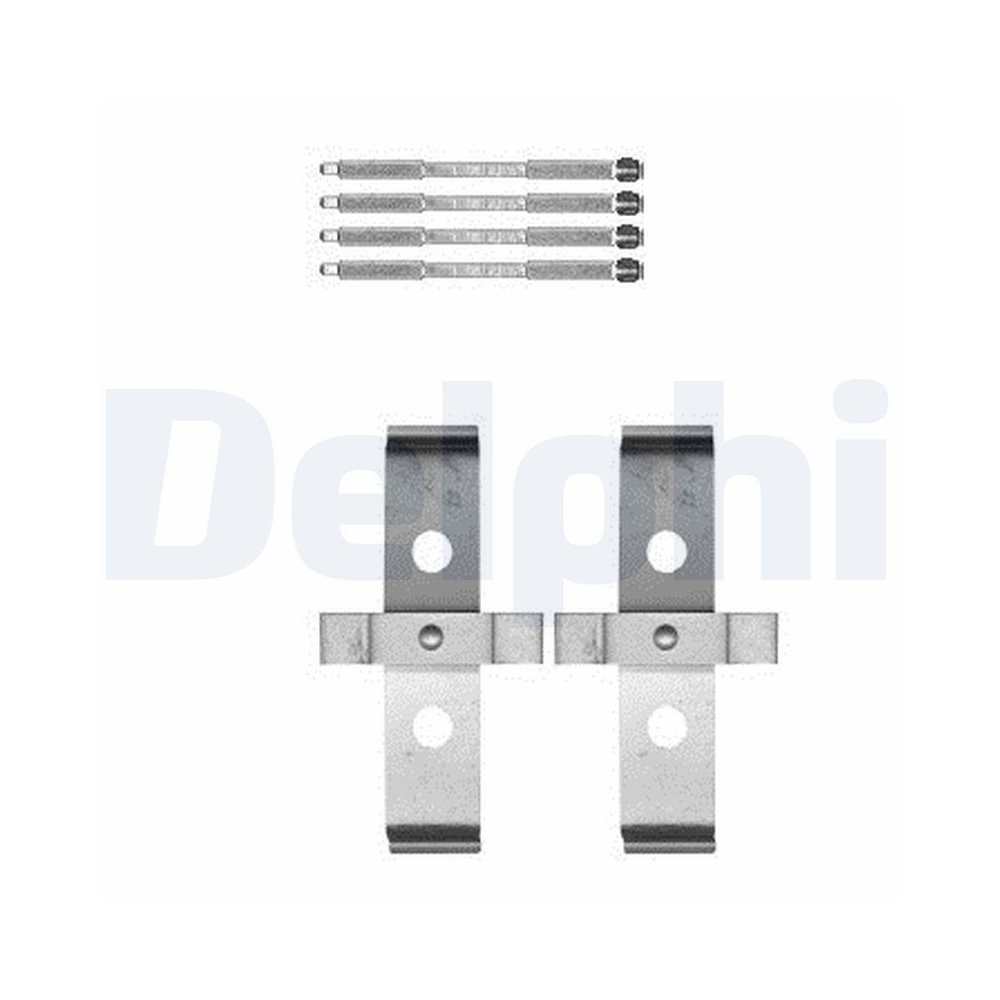 DELPHI LX0595 Zubeh&ouml;rsatz, Scheibenbremsbelag f&uuml;r, Vorderachse