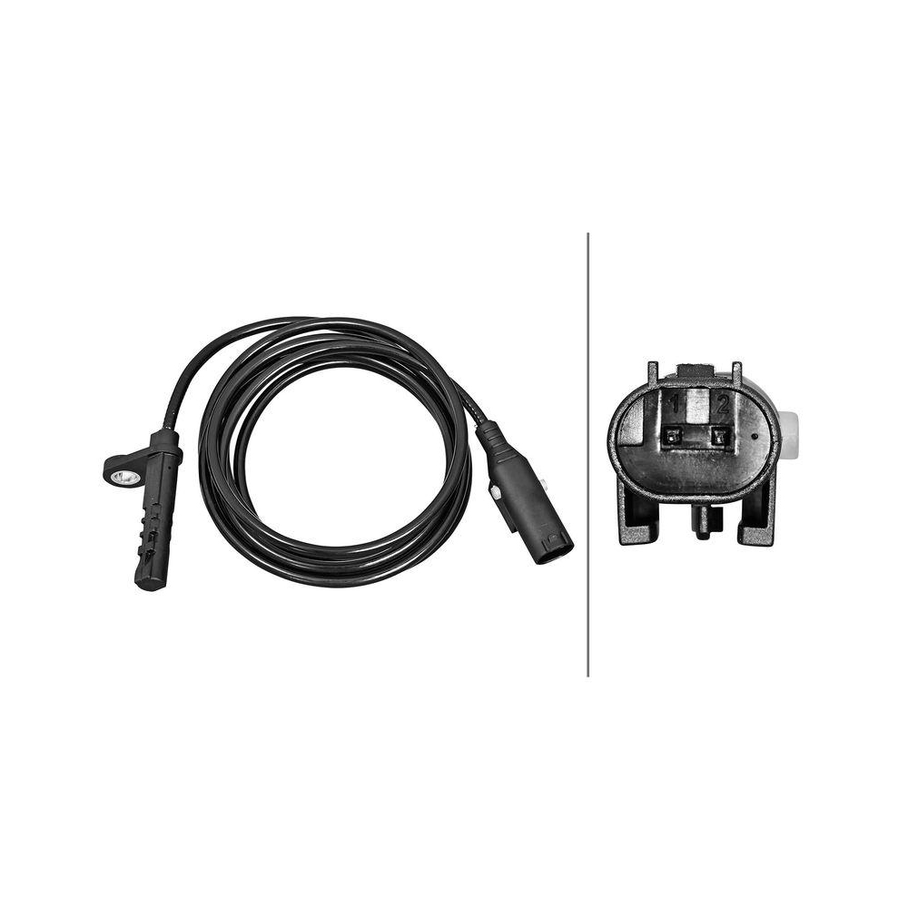 HELLA Sensor, Raddrehzahl 6PU 358 217-121 f&uuml;r MERCEDES-BENZ VW