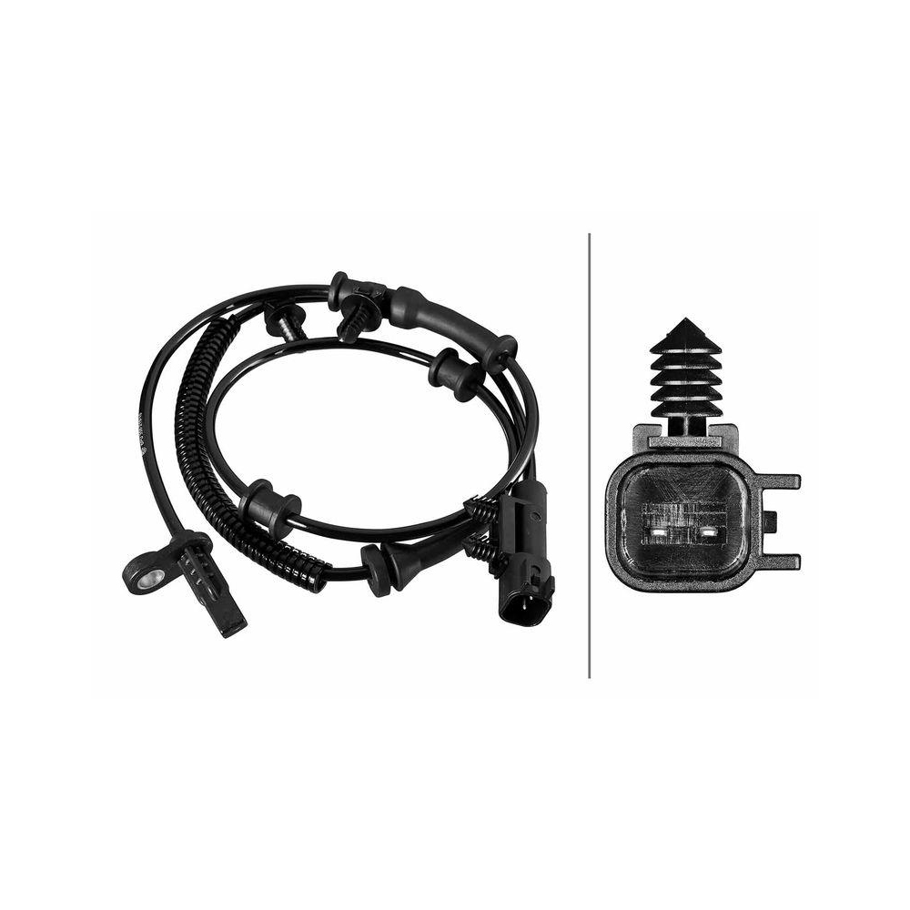 HELLA Sensor, Raddrehzahl 6PU 358 219-191 f&uuml;r CHRYSLER JEEP, Vorderachse