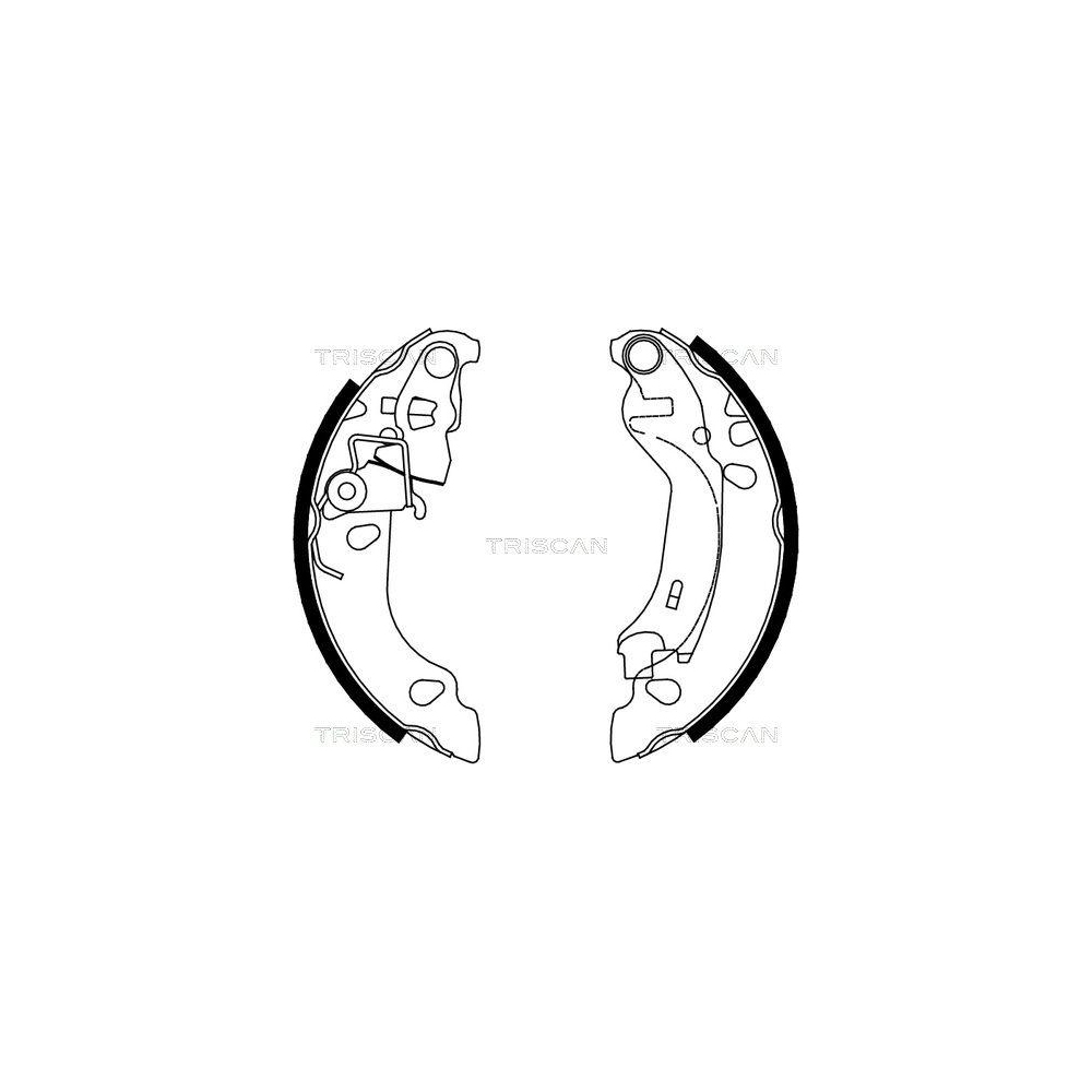 Bremsbackensatz TRISCAN 8100 15016 f&uuml;r FIAT, Hinterachse