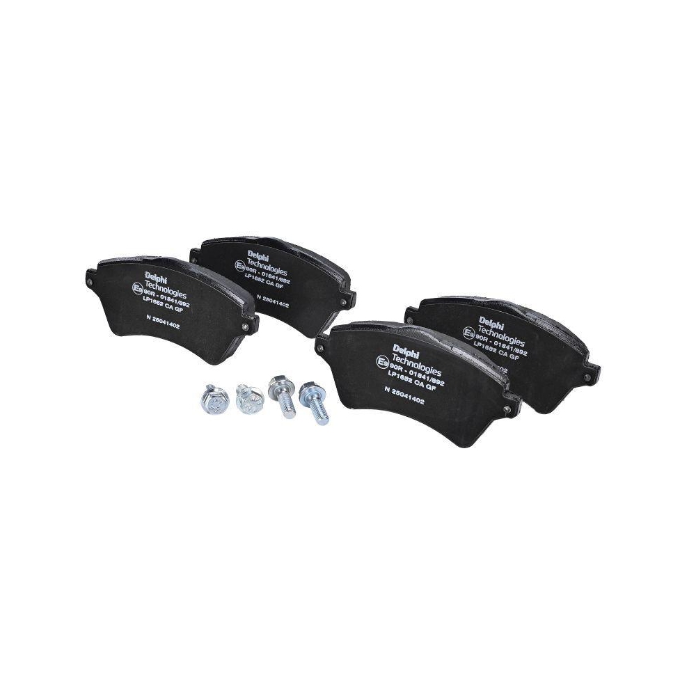 DELPHI LP1652 Bremsbelagsatz, Scheibenbremse f&uuml;r LAND ROVER, Vorderachse