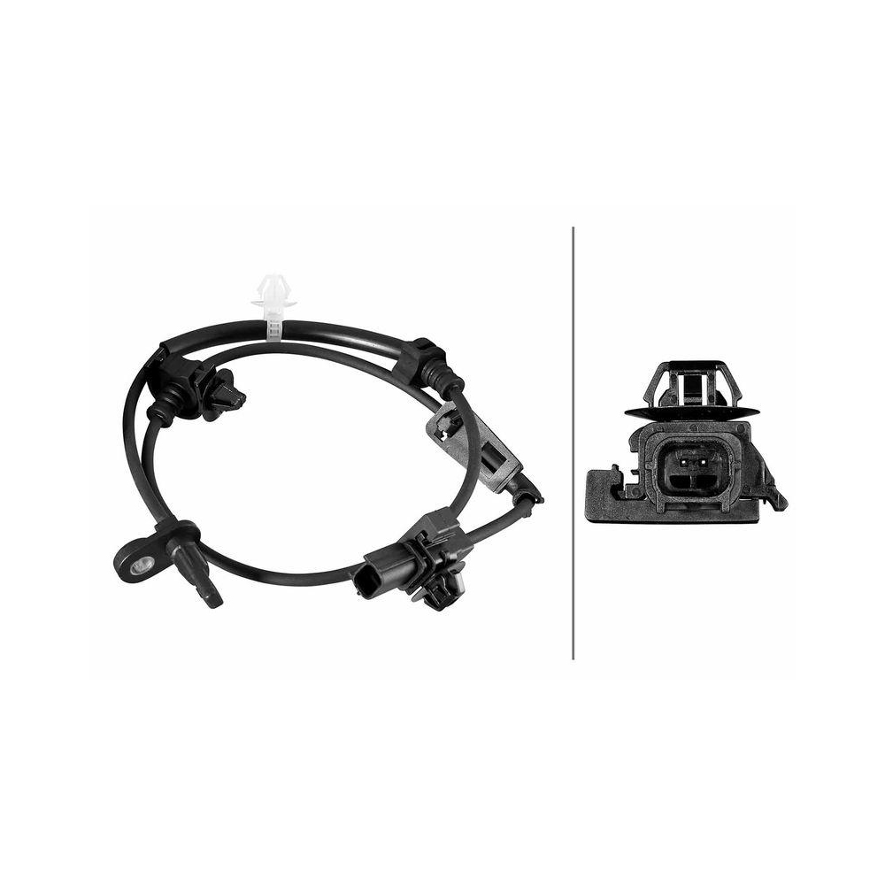 HELLA Sensor, Raddrehzahl 6PU 358 219-211 f&uuml;r HONDA, Vorderachse