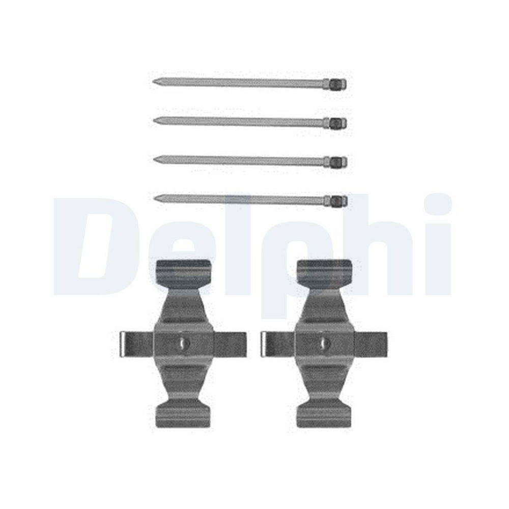 DELPHI LX0599 Zubeh&ouml;rsatz, Scheibenbremsbelag f&uuml;r MERCEDES-BENZ, Vorderachse