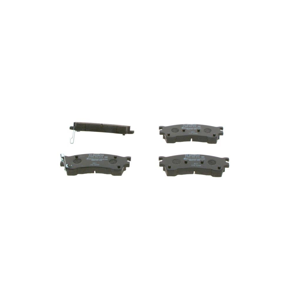 Bremsbelagsatz, Scheibenbremse BOSCH 0 986 460 975 f&uuml;r FORD MAZDA, Vorderachse