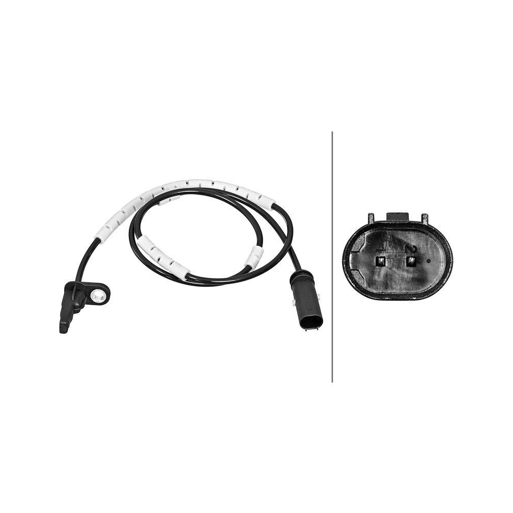 HELLA Sensor, Raddrehzahl 6PU 358 217-171 f&uuml;r BMW, Hinterachse