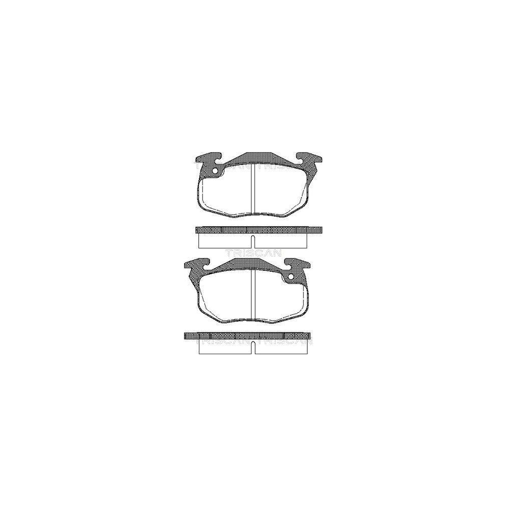 Bremsbelagsatz, Scheibenbremse TRISCAN 8110 28006 f&uuml;r CITRO&Euml;N PEUGEOT RENAULT