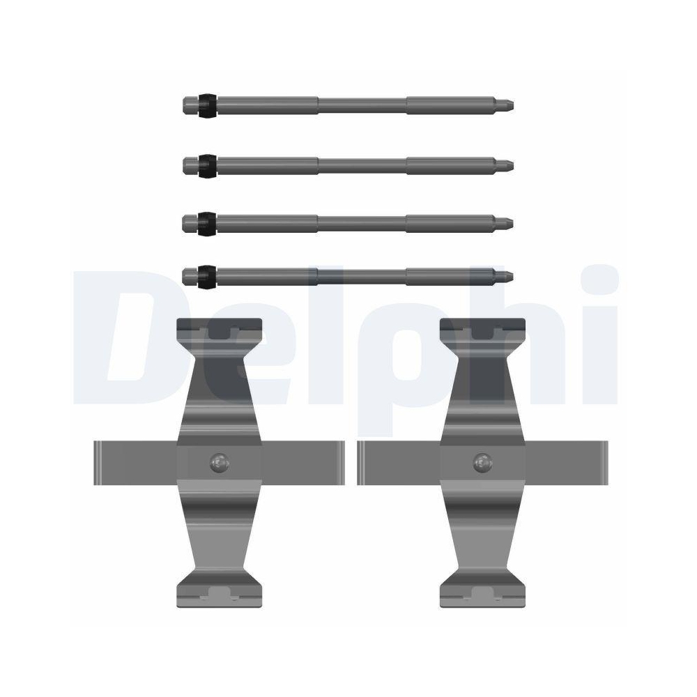 DELPHI LX0785 Zubehörsatz, Scheibenbremsbelag für, Hinterachse, Vorderachse