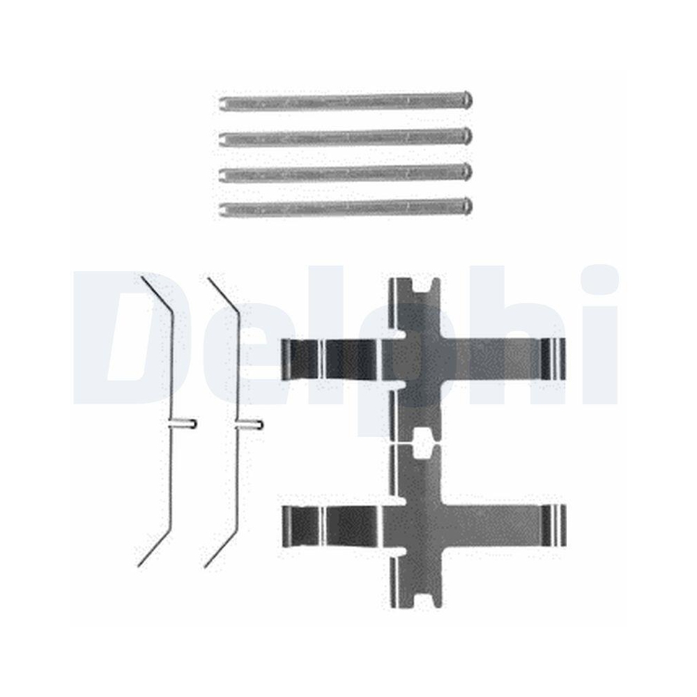 DELPHI LX0601 Zubeh&ouml;rsatz, Scheibenbremsbelag f&uuml;r TOYOTA, Vorderachse
