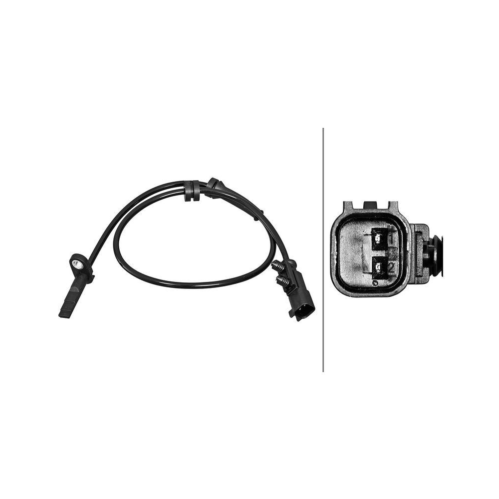 HELLA Sensor, Raddrehzahl 6PU 358 217-181 f&uuml;r TESLA, Hinterachse