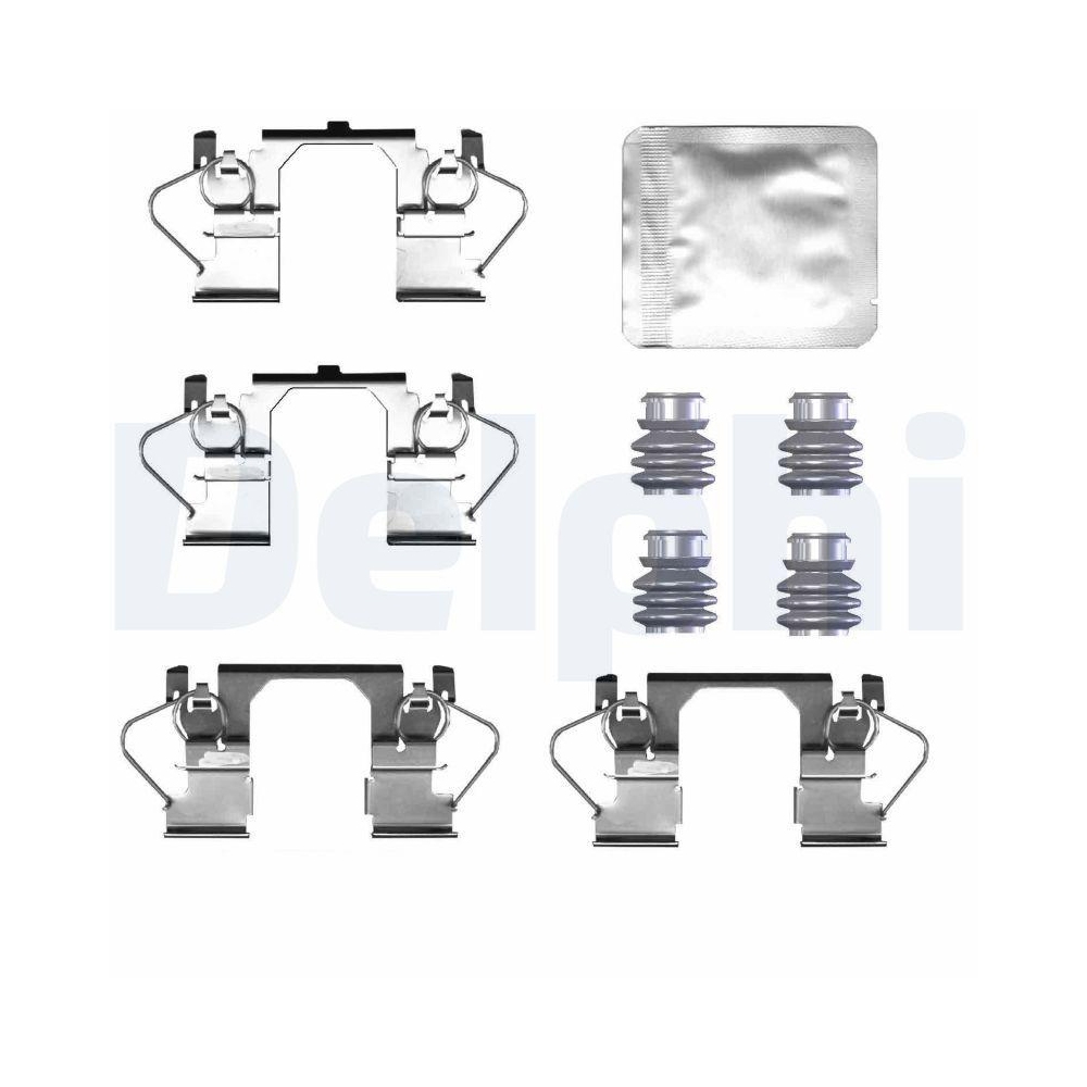 DELPHI LX0786 Zubeh&ouml;rsatz, Scheibenbremsbelag f&uuml;r, Vorderachse