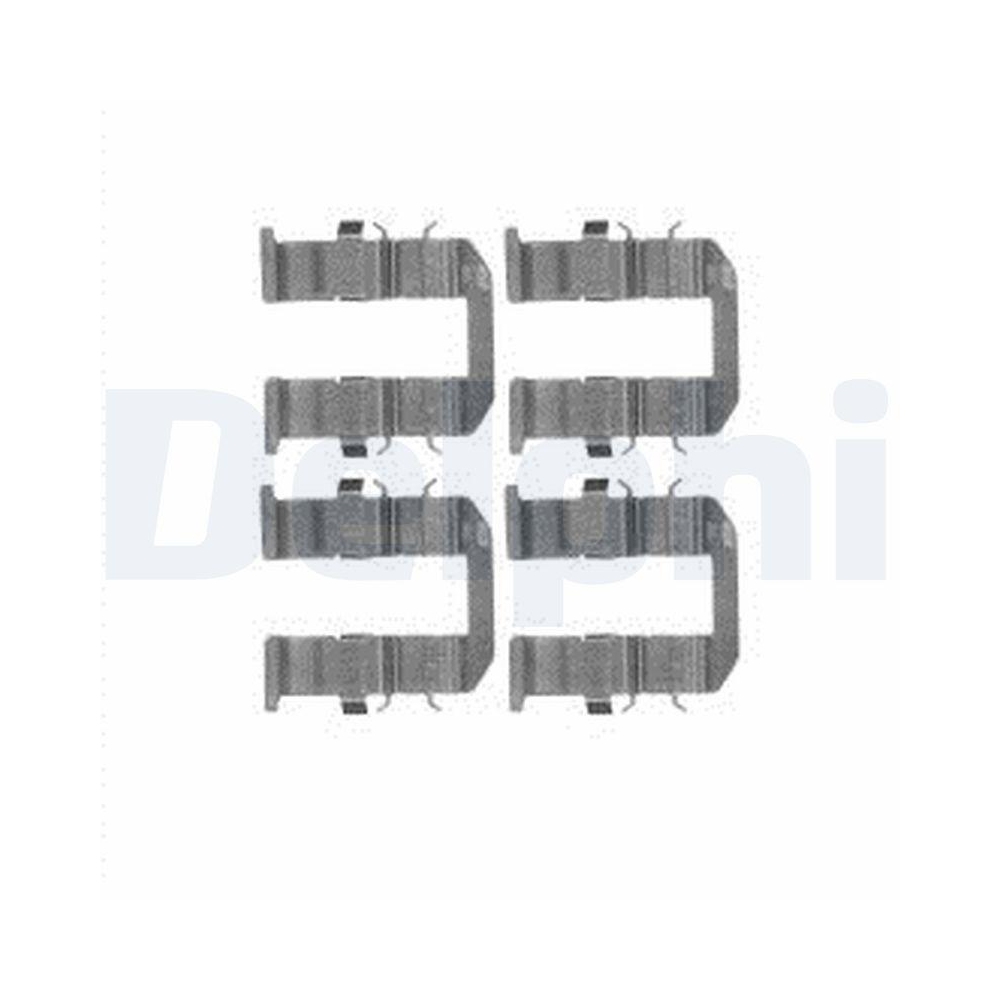 DELPHI LX0602 Zubeh&ouml;rsatz, Scheibenbremsbelag f&uuml;r KIA, Hinterachse