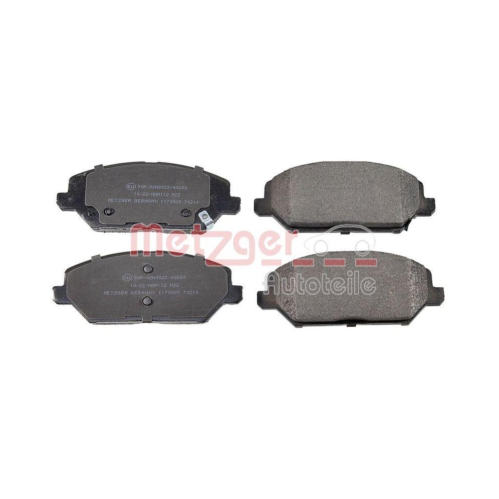 Bremsbelagsatz, Scheibenbremse METZGER 1170929 GREENPARTS f&uuml;r HYUNDAI KIA