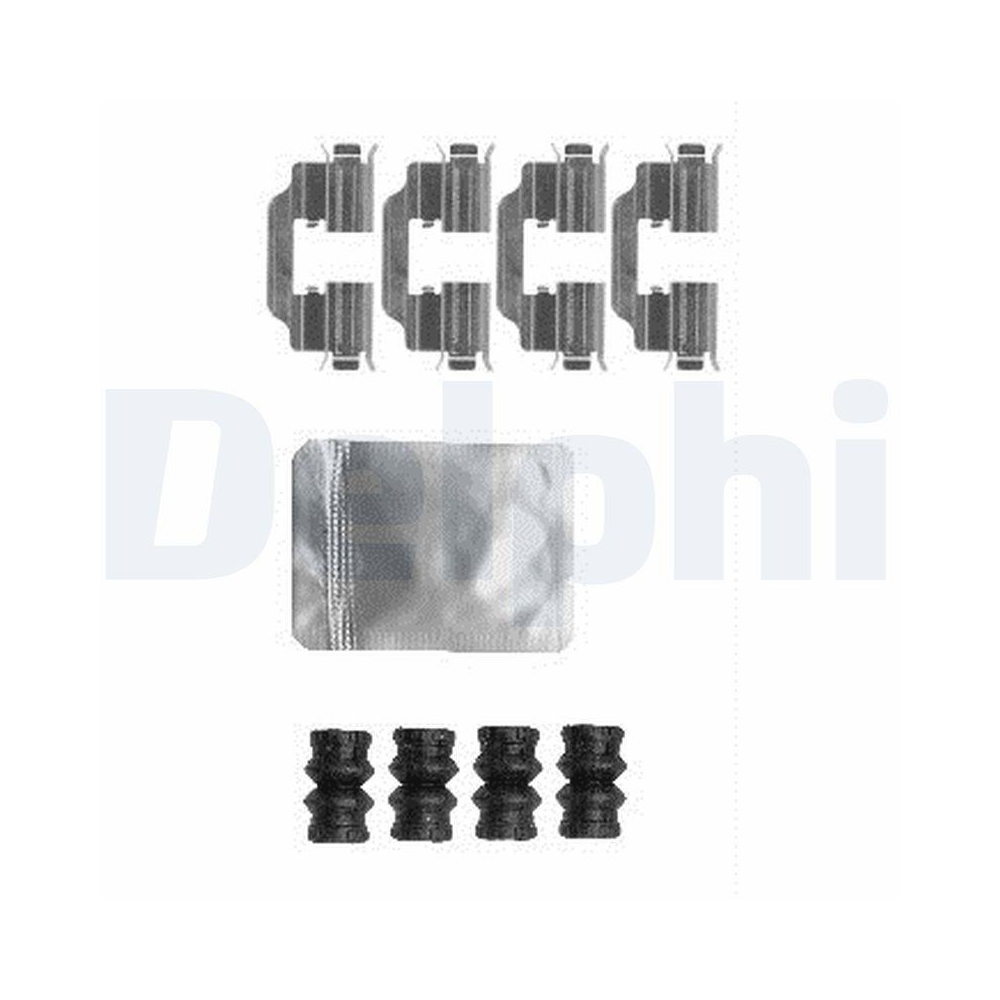DELPHI LX0603 Zubeh&ouml;rsatz, Scheibenbremsbelag f&uuml;r, Hinterachse