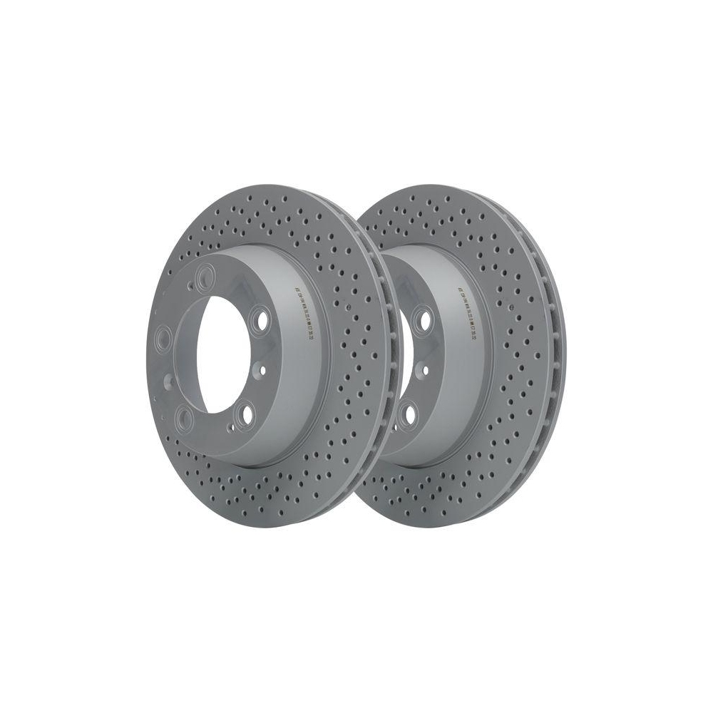 Bremsscheibe ATE 24.0124-0194.1 f&uuml;r PORSCHE, Hinterachse