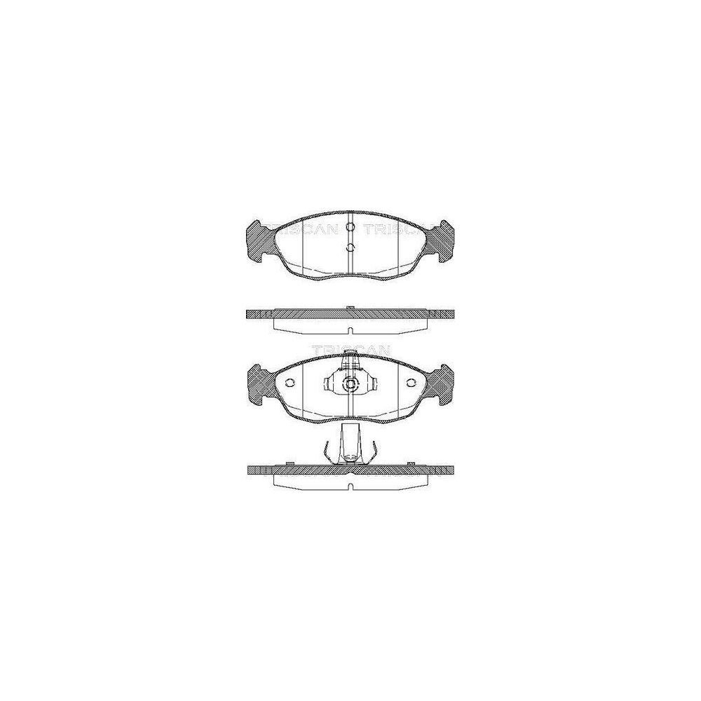 Bremsbelagsatz, Scheibenbremse TRISCAN 8110 28009 f&uuml;r CITRO&Euml;N PEUGEOT