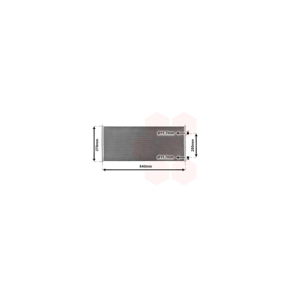 Kondensator, Klimaanlage VAN WEZEL 18005303 für FORD