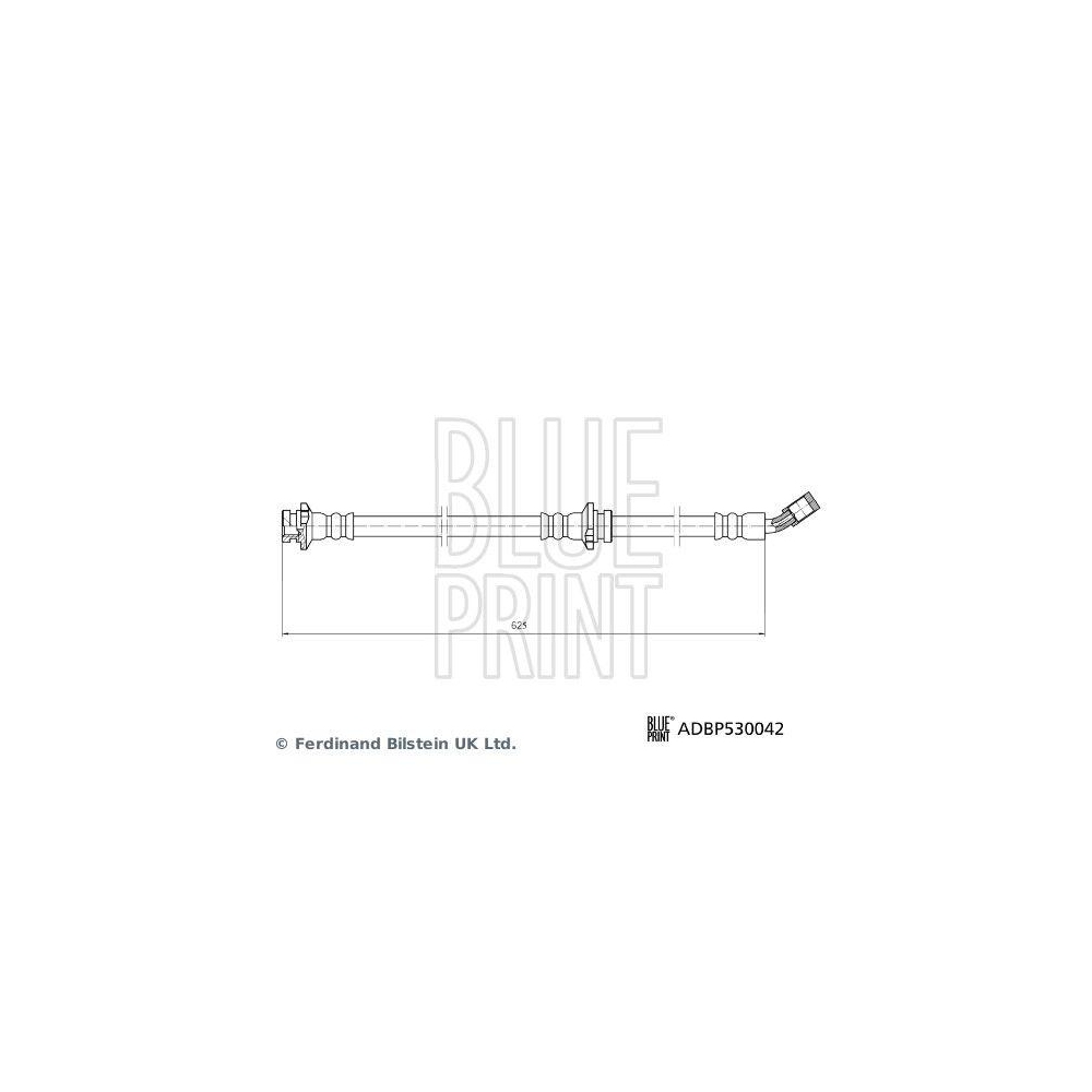 Bremsschlauch BLUE PRINT ADBP530042 f&uuml;r NISSAN, Vorderachse links
