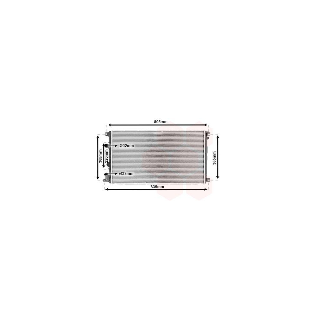 K&uuml;hler, Motork&uuml;hlung VAN WEZEL 43002361 f&uuml;r NISSAN OPEL RENAULT