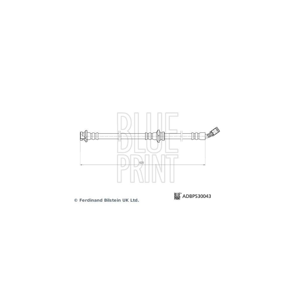 Bremsschlauch BLUE PRINT ADBP530043 f&uuml;r NISSAN, Vorderachse rechts