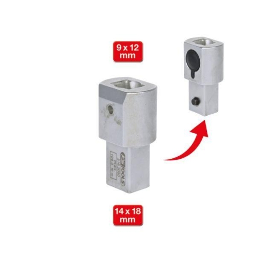 Einsteck-Verkleinerungsadapter, Drehmomentschl&uuml;ssel KS TOOLS 516.2050 f&uuml;r