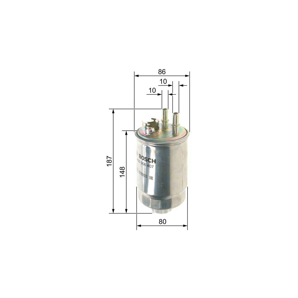 Kraftstofffilter BOSCH 0 450 906 407 für FORD
