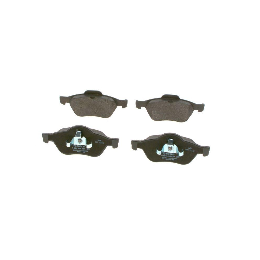 Bremsbelagsatz, Scheibenbremse BOSCH 0 986 494 034 f&uuml;r RENAULT, Vorderachse