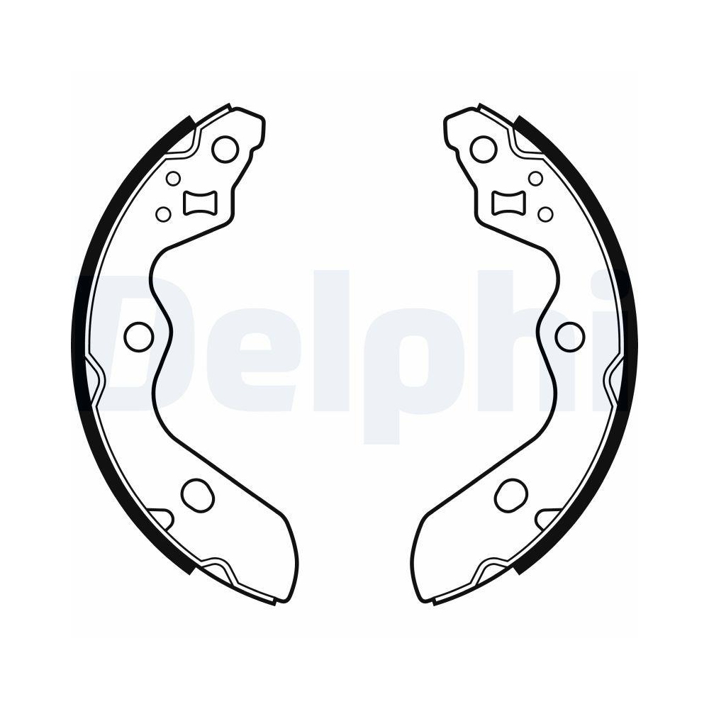 DELPHI LS2156 Bremsbackensatz f&uuml;r SUZUKI, Hinterachse