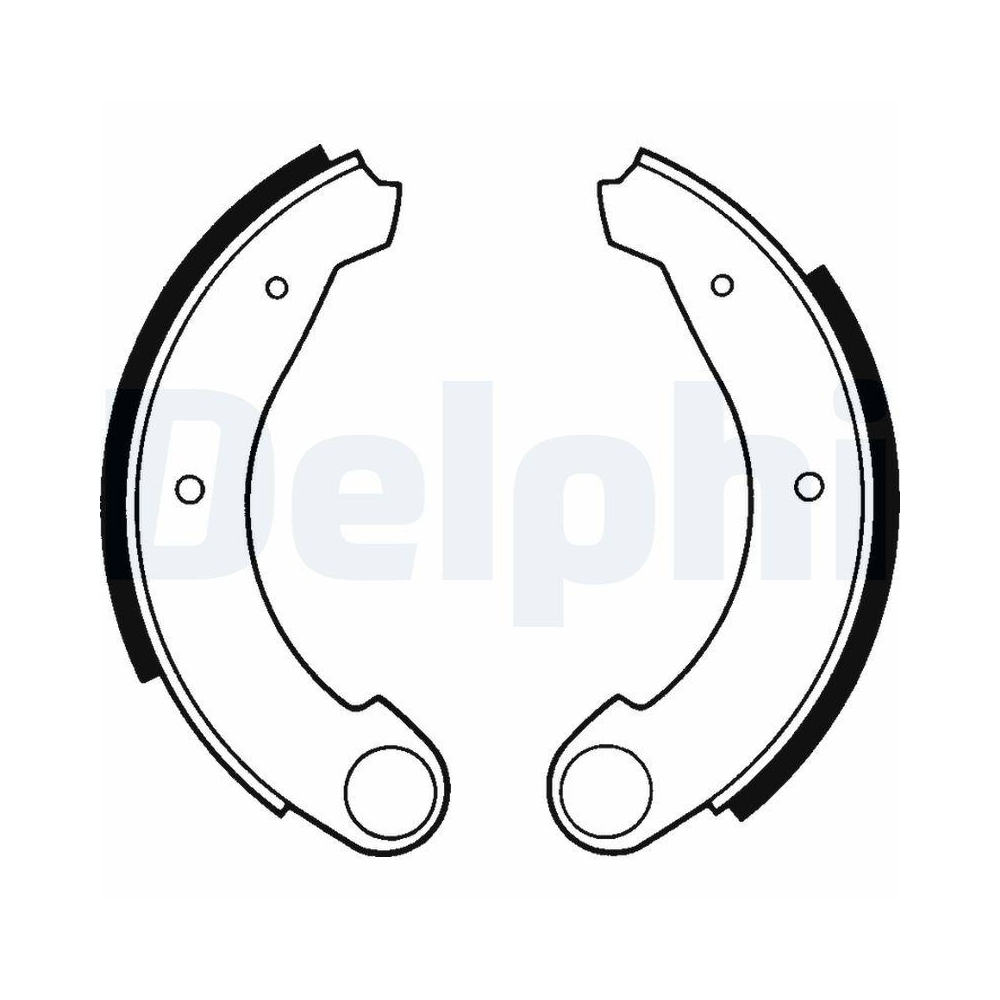 DELPHI LS1159 Bremsbackensatz f&uuml;r CITRO&Euml;N ROVER LEYLAND DAF, Hinterachse