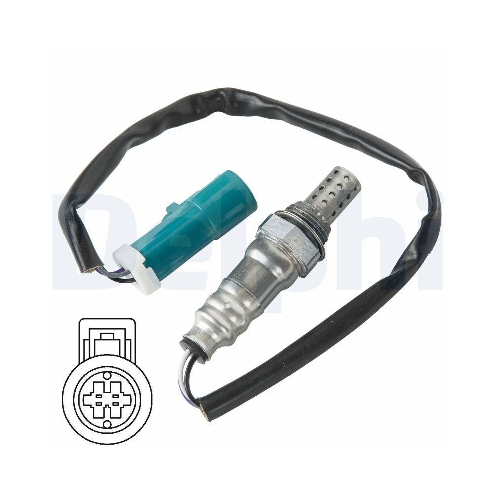 DELPHI ES20014-12B1 Lambdasonde für FORD JAGUAR MAZDA ASTON MARTIN, links, oben