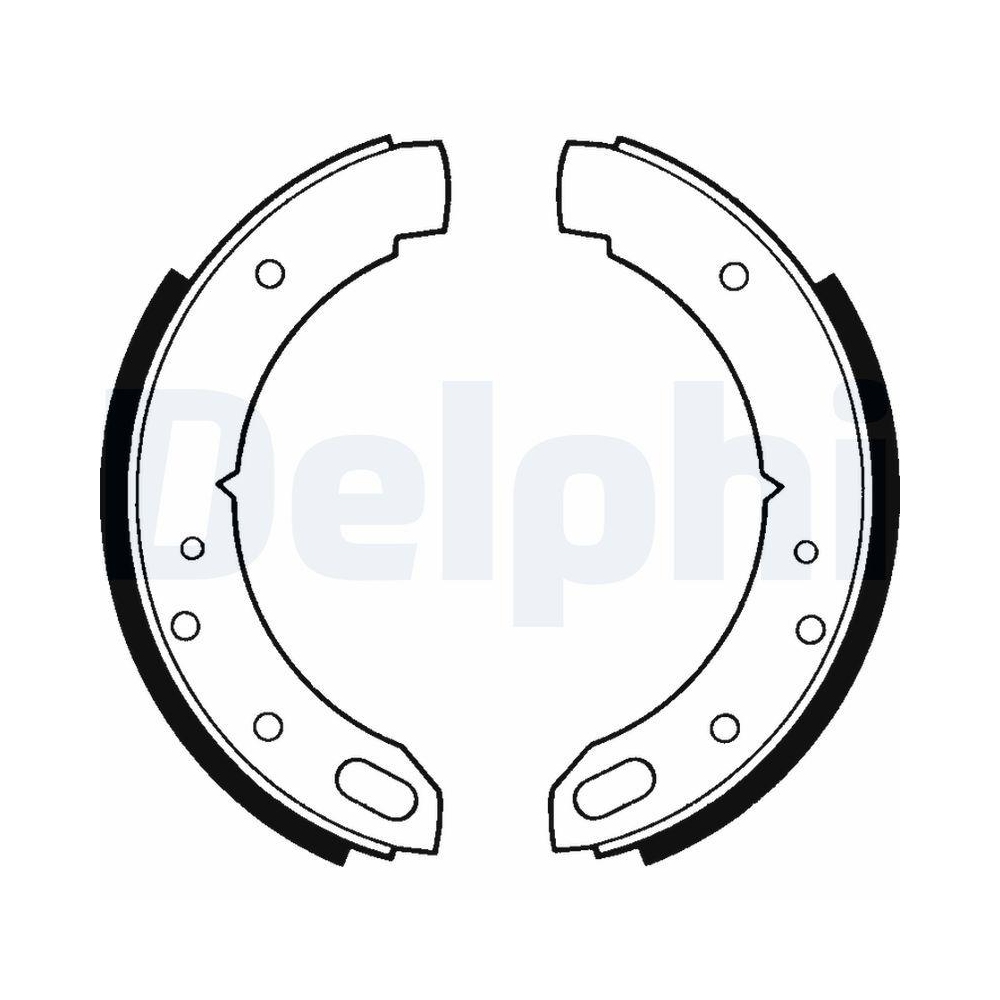 Bremsbackensatz, Feststellbremse DELPHI LS1169 für ROVER LEYLAND DAF LAND ROVER
