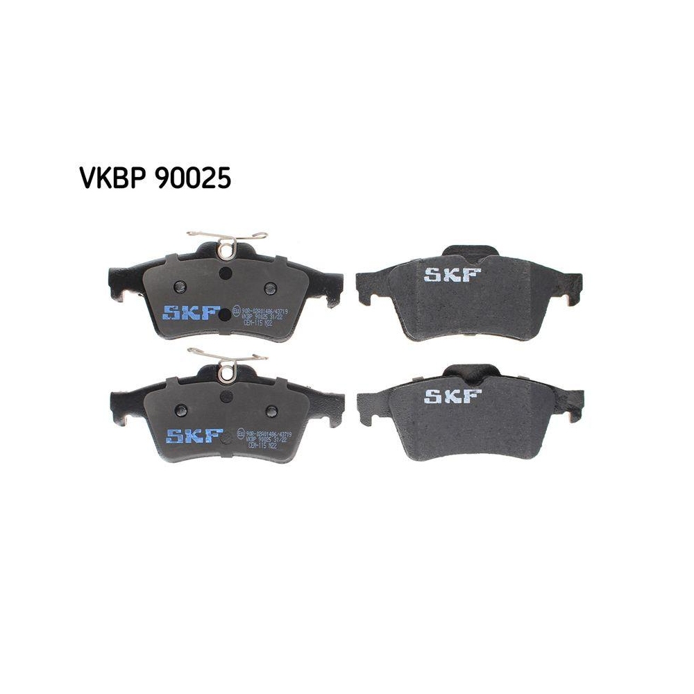 Bremsbelagsatz, Scheibenbremse SKF VKBP 90025 für CITROËN DAIMLER FORD JAGUAR