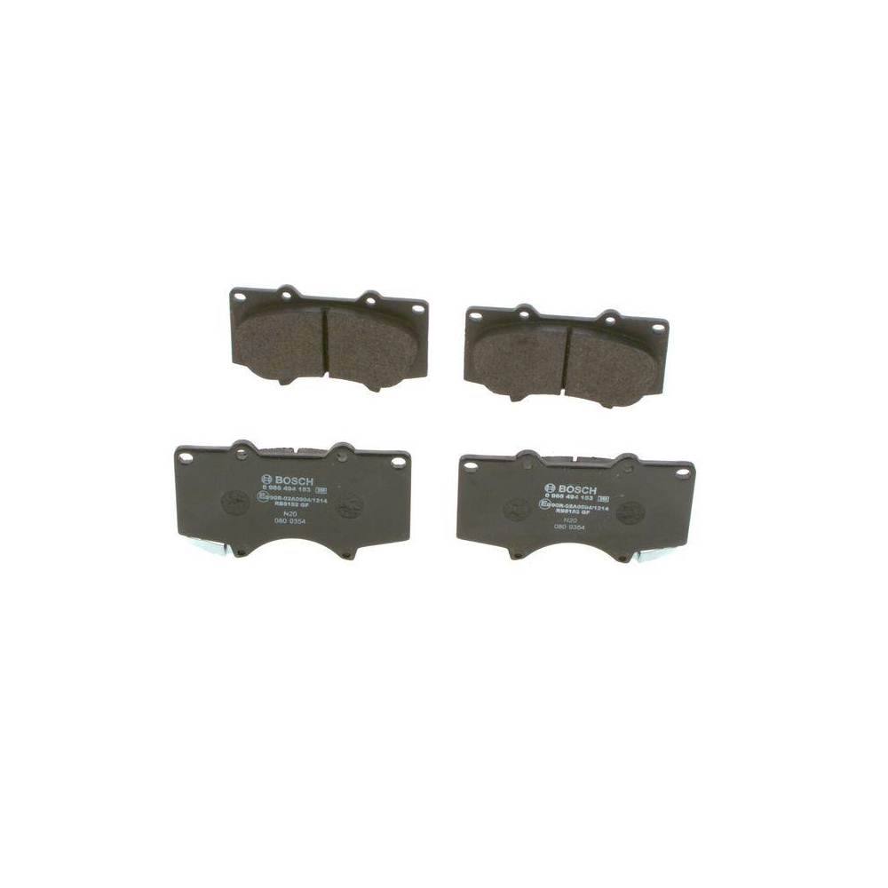 Bremsbelagsatz, Scheibenbremse BOSCH 0 986 494 153 f&uuml;r MITSUBISHI TOYOTA LEXUS