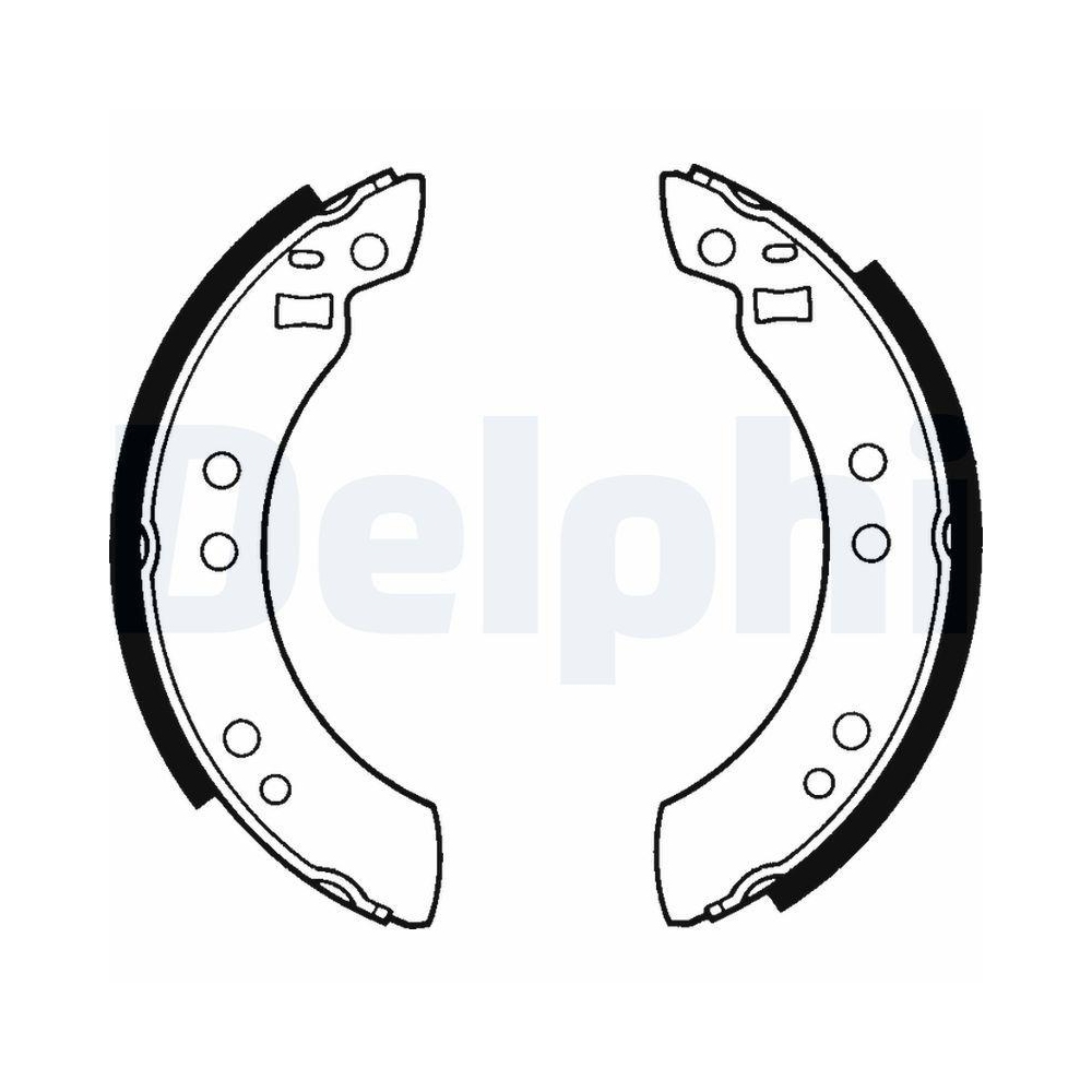 Bremsbackensatz DELPHI LS1173 für DAF FORD ROVER VOLVO LEYLAND DAF HYUNDAI
