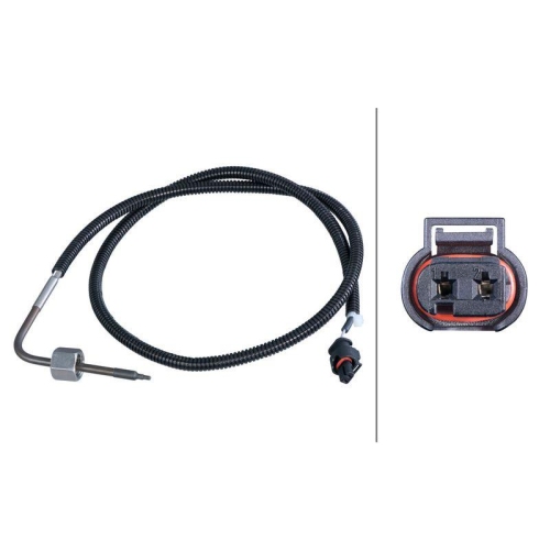 HELLA 6PT 358 284-451 Sensor, Abgastemperatur f&uuml;r MERCEDES-BENZ, vor Katalysator