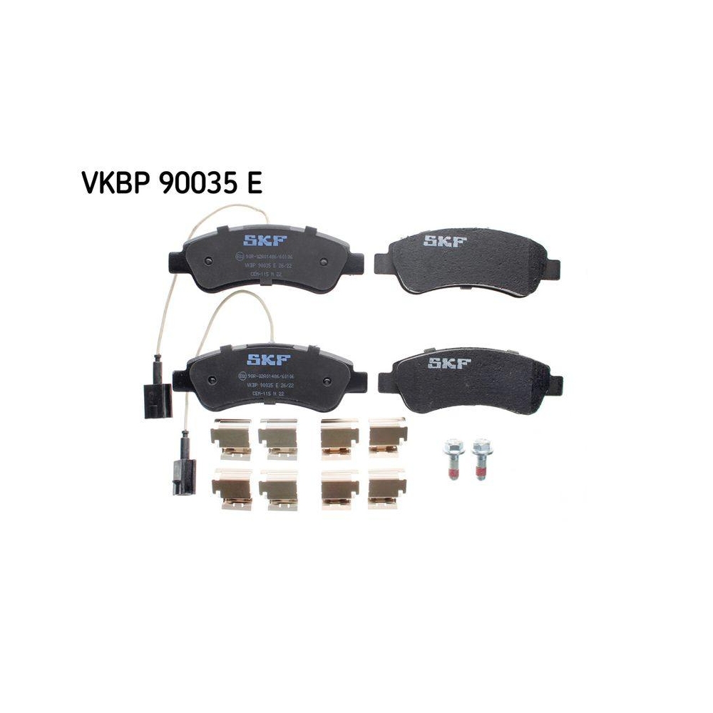 Bremsbelagsatz, Scheibenbremse SKF VKBP 90035 E f&uuml;r CITRO&Euml;N FIAT PEUGEOT