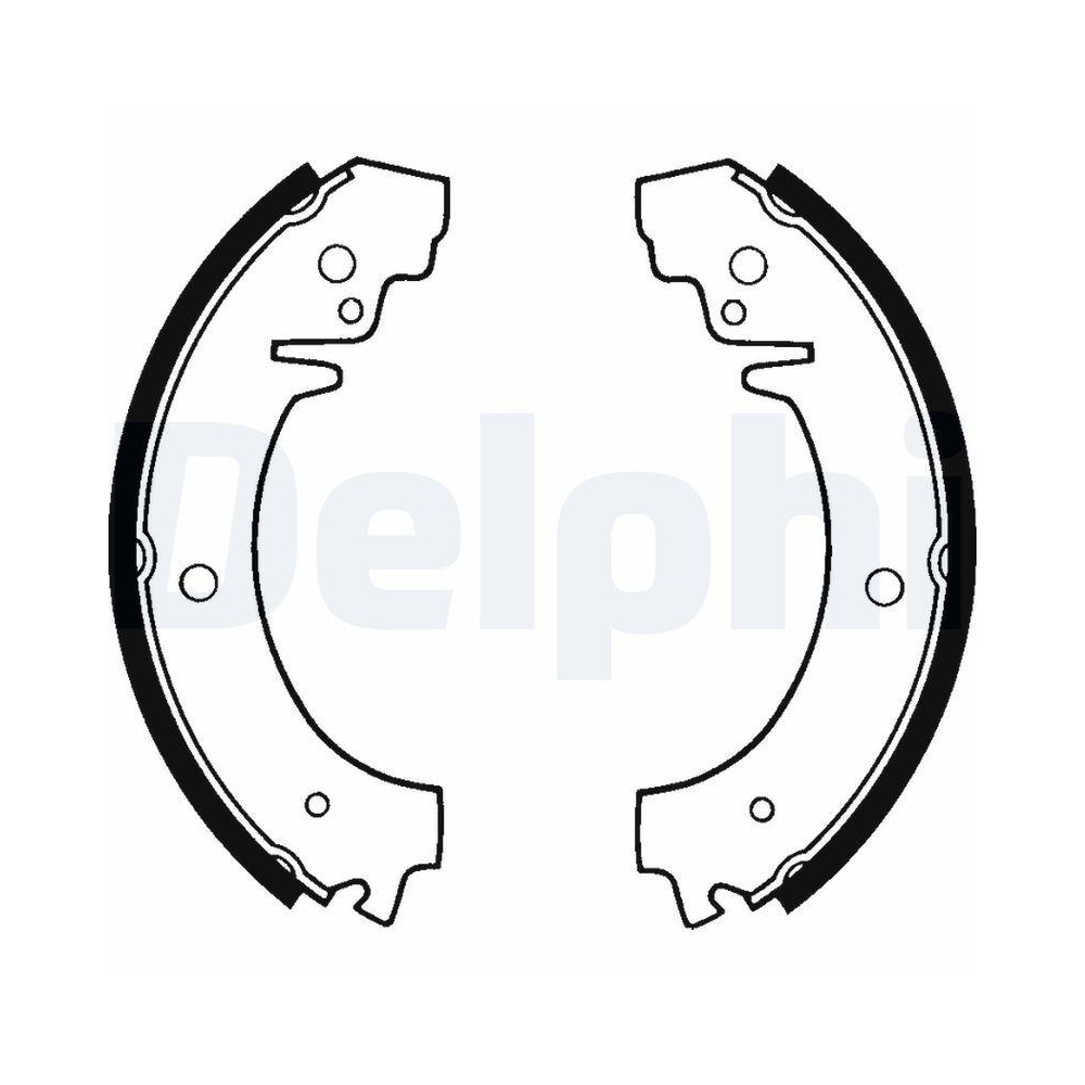 DELPHI LS1219 Bremsbackensatz für FIAT LADA ROVER CHEVROLET LEYLAND DAF